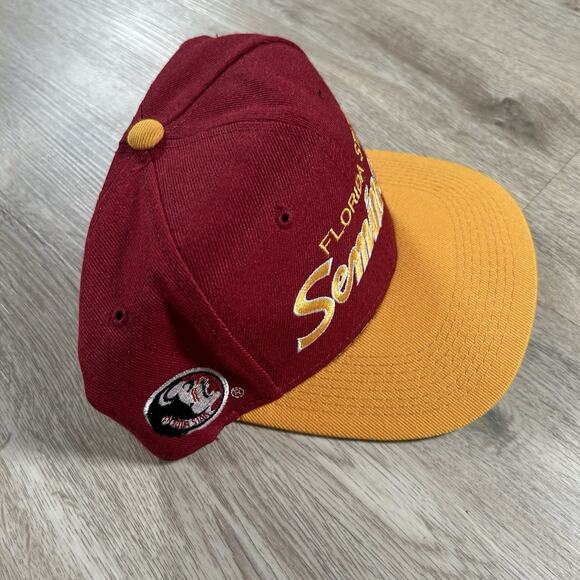 Vintage Sports Specialties Florida State Seminoles Hat Snapback Garnet Wool‎ Cap - Picture 8 of 9